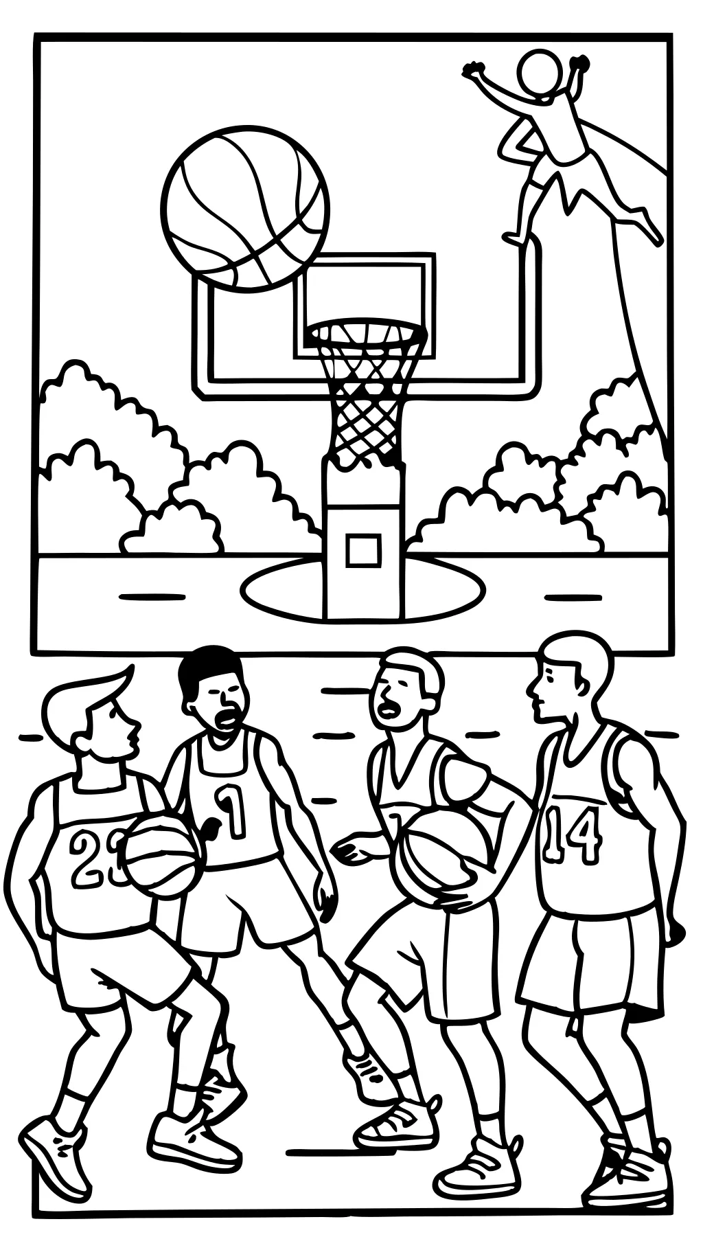 nba basketball coloring pages